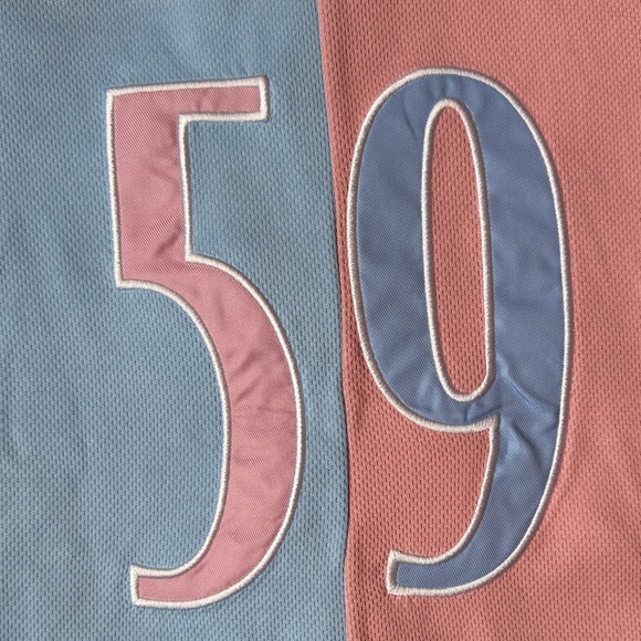 Walt Disney World Aurora Baseball Jersey Pink Blue White Size XS - Picture 9 of 12